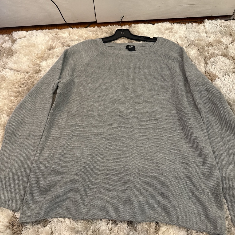 H&M Gray Crewneck Sweater for Men